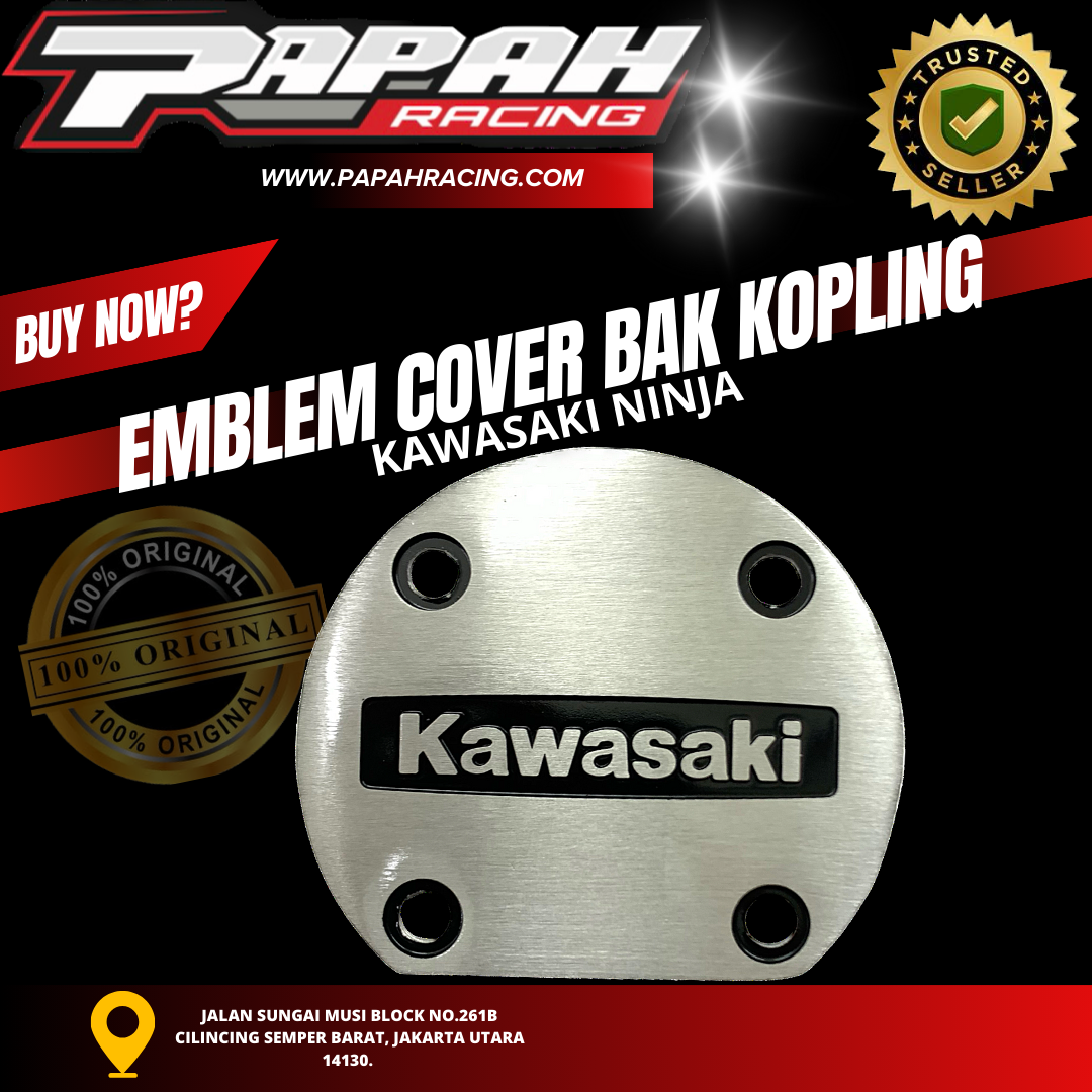 EMBLEM COVER BAK KOPLING KAWASAKI NINJA